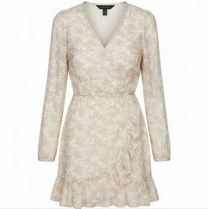 Dainty floral wrap dress AEO